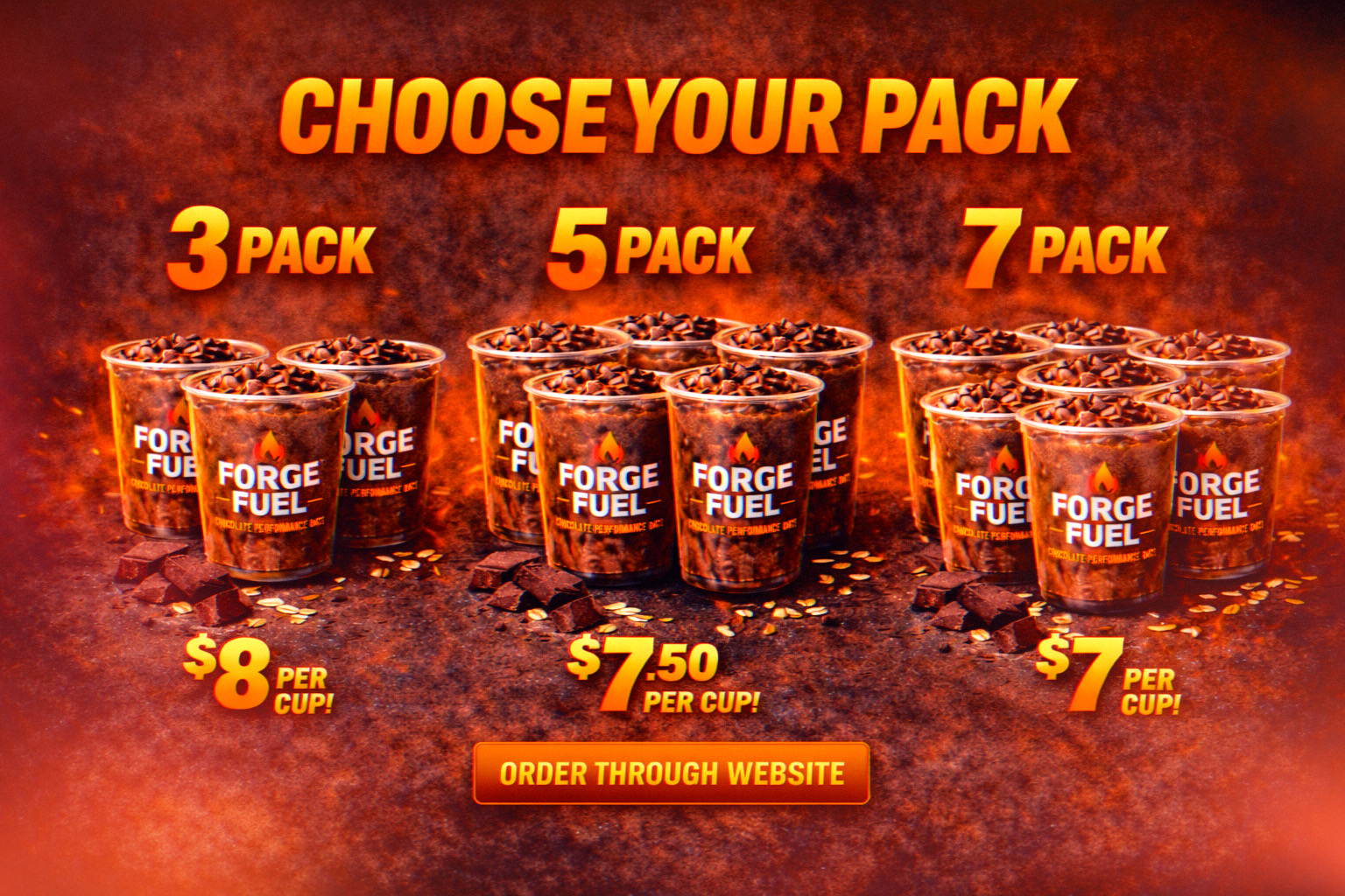 3-Pack $8/cup · 5-Pack $7.50/cup · 7-Pack $7/cup